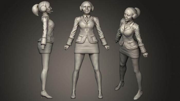 Figurines of girls (STKGL_0313) 3D model for CNC machine